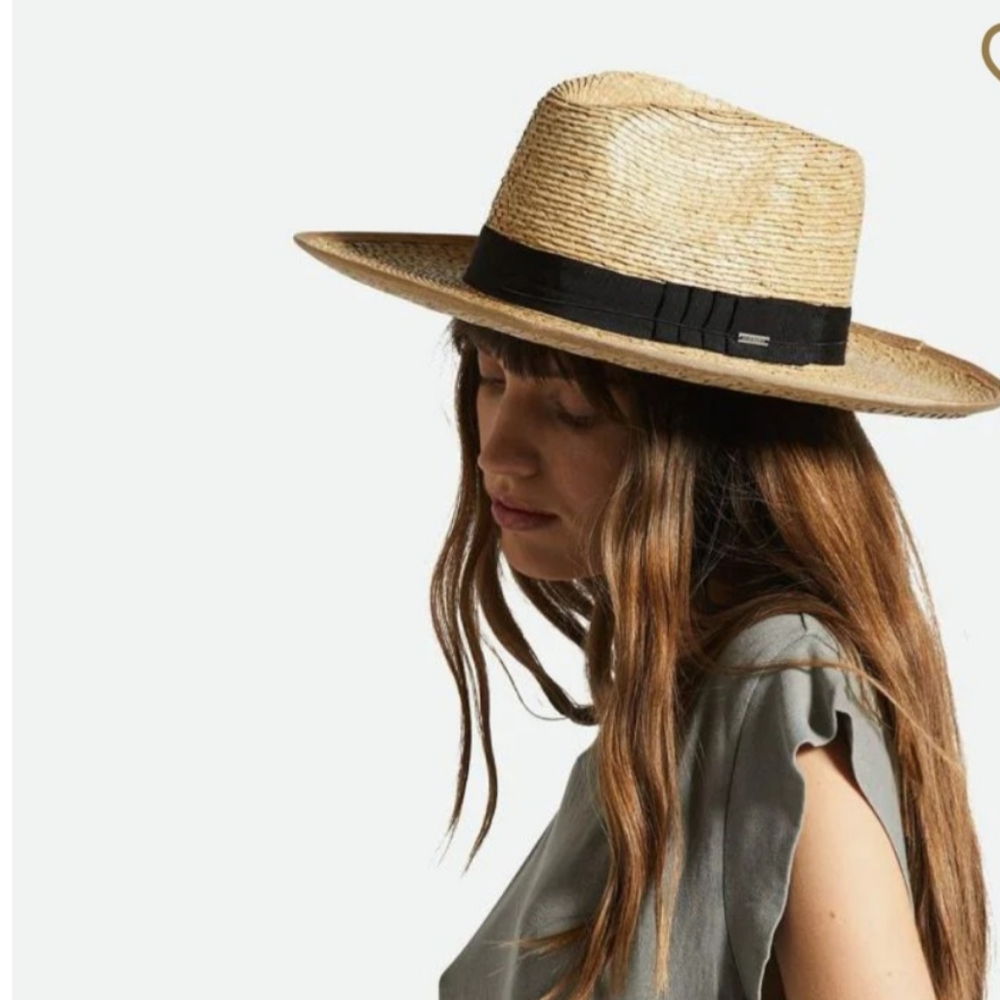 NWT Brixton Reno Straw Hat - Adjustable